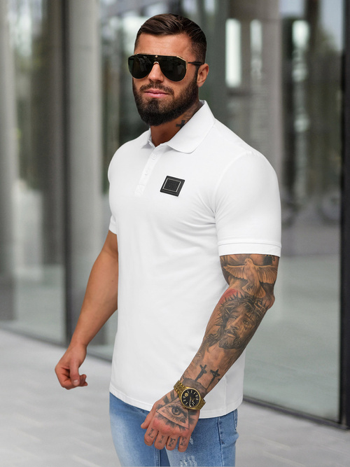 Pánska Polokošeľa Bielé OZONEE NB/MT3124