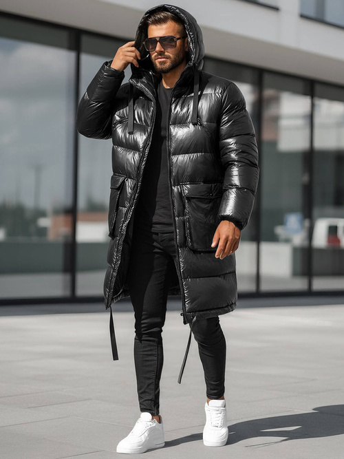 Pánska bunda čierna OZONEE O/M3205Z