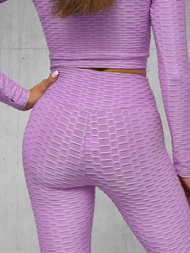 Dámska dvojdielna tepláková súprava svetlo fialová OZONEE O/22060Z