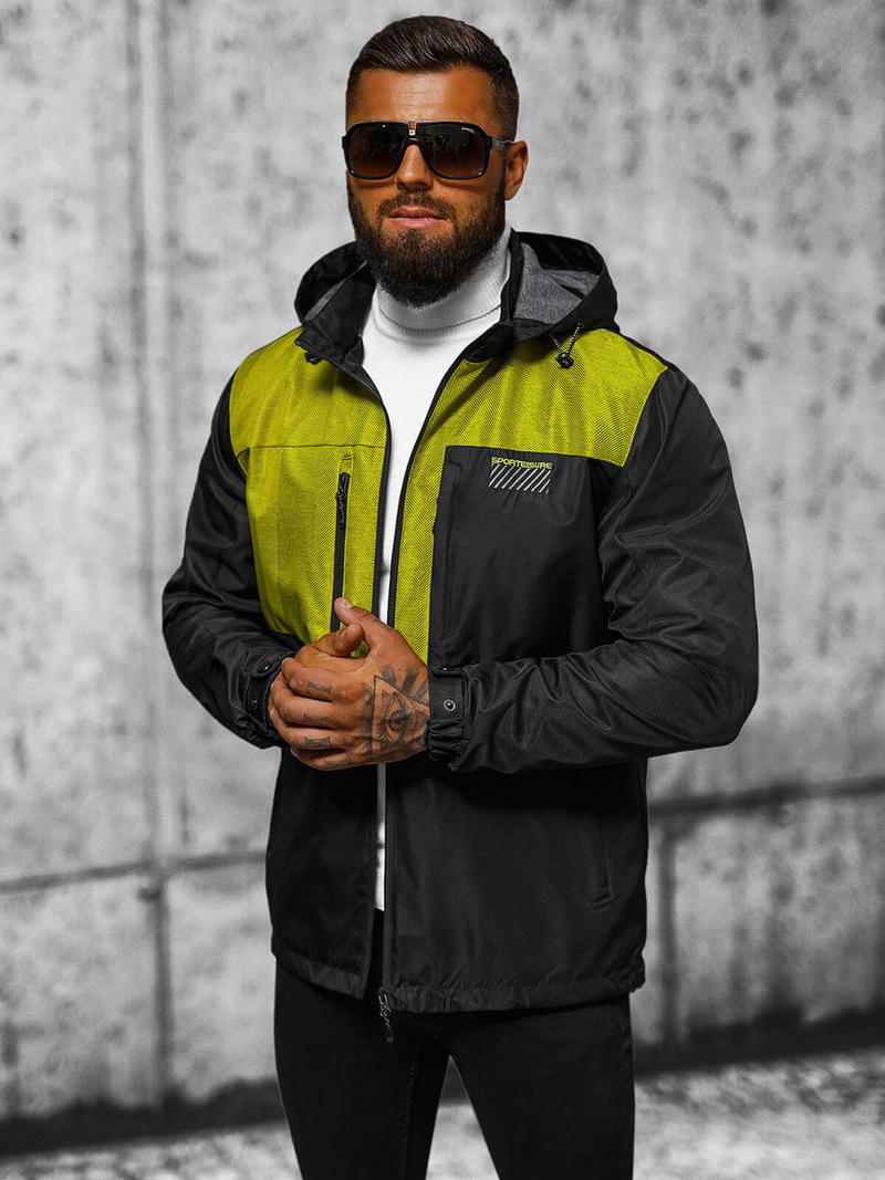 Pánska Bunda Čierna OZONEE JS/22M311/392