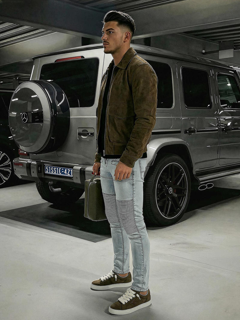 Pánske džínsy Svetlo Modré OZONEE O/EM8889Z