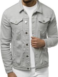 Pánska Riflová bunda Sivá OZONEE G/620