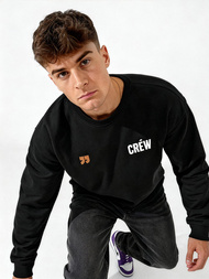 Pánska Mikina Čierna OZONEE JS/65B3917/3Z