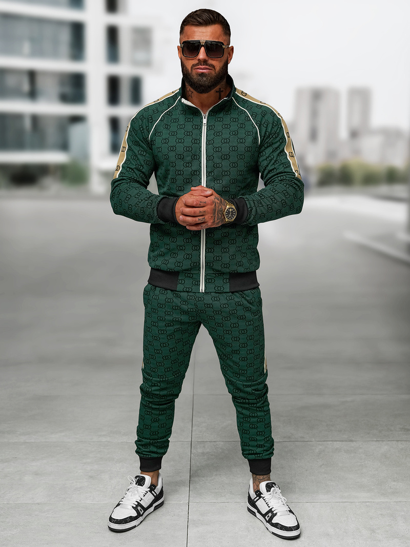 Pánska Tepláková Súprava Zelený OZONEE O/FF5110AB