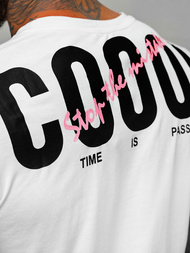 Pánske Tričko Biele OZONEE O/T1278/1