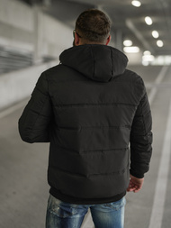 Pánska Bunda Čierna OZONEE JS/31M5003Z