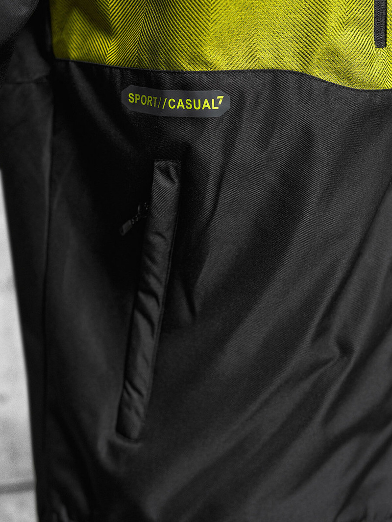 Pánska Bunda Čierna OZONEE JS/22M311/392