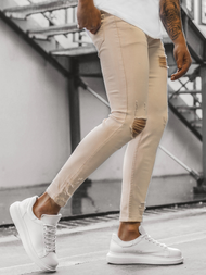 Pánske rifle béžové/B OZONEE DP/583