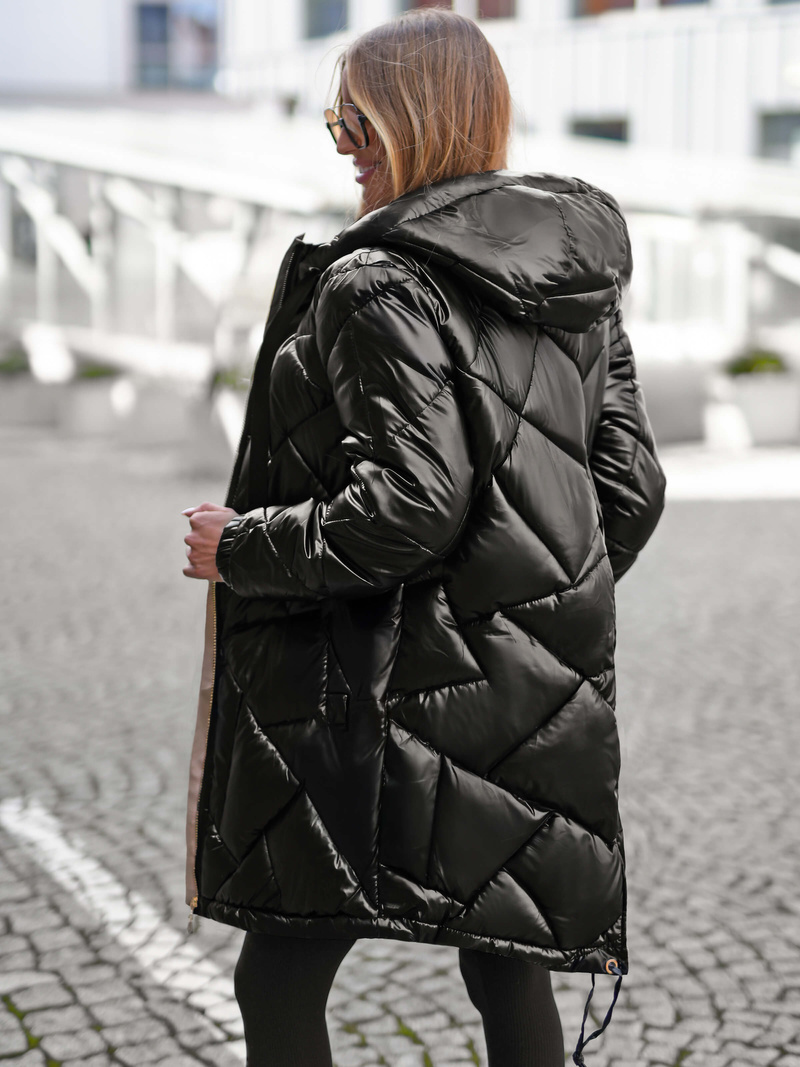 Dámska bunda čierna OZONEE JS/5M3189/392Z