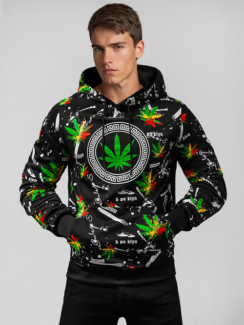 Pánska Mikina Čierna OZONEE O/B269