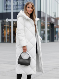 Dámska bunda biela OZONEE JS/5M3173/281Z