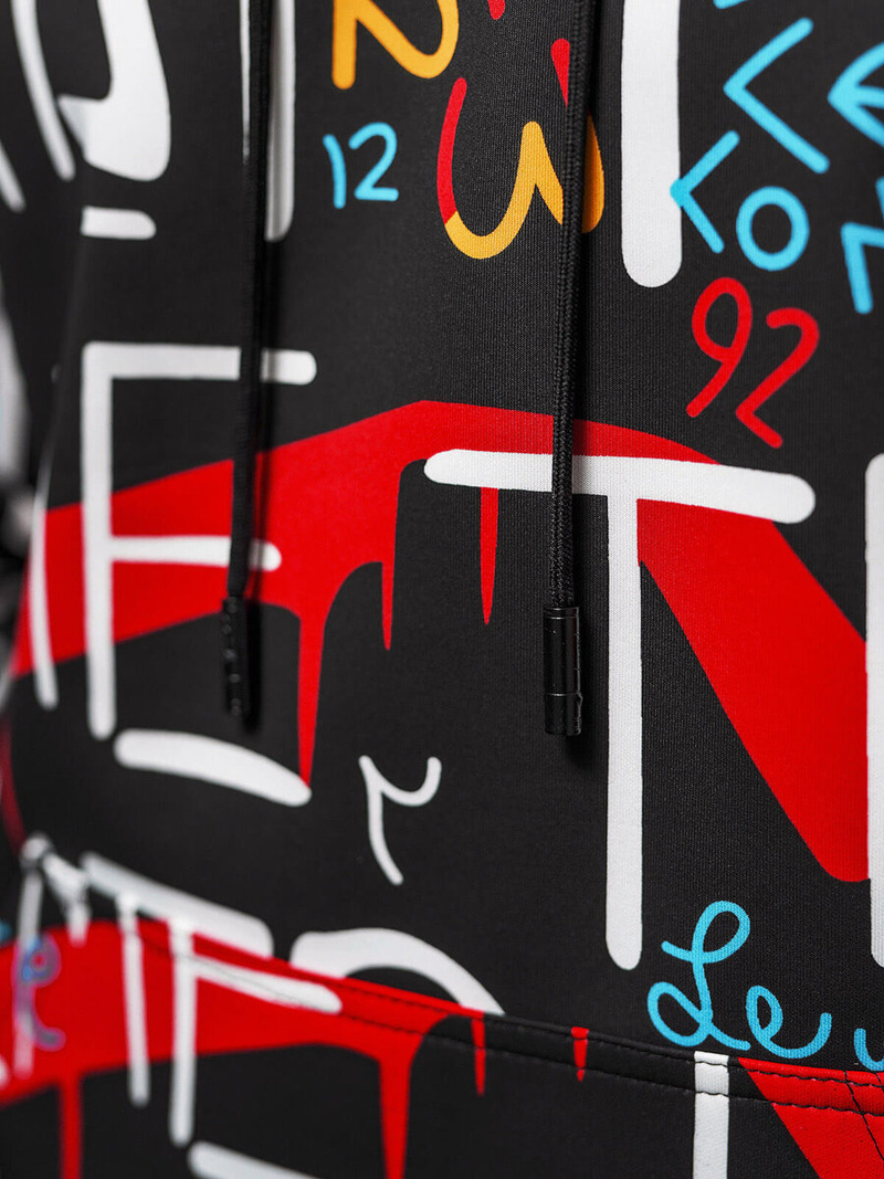 Pánska Mikina Čierna OZONEE JS/8B1233/3