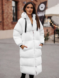 Dámska bunda biela OZONEE JS/5M3163/281Z