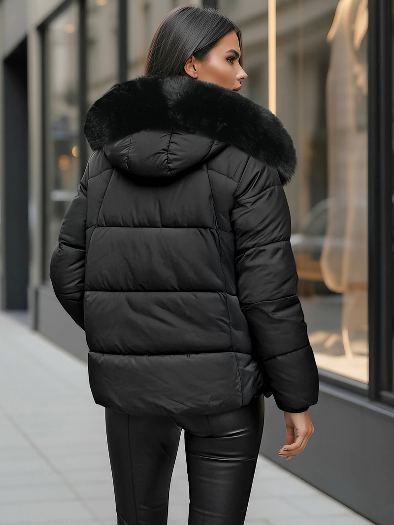 Dámska bunda čierna OZONEE O/16M9179/392