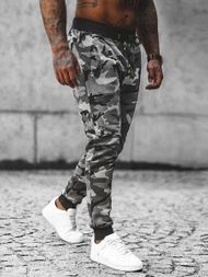 Pánske Tepláky Sivé OZONEE JS/KZ15Z