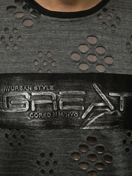 Pánske Tričko Čierne OZONEE JS/KS2083