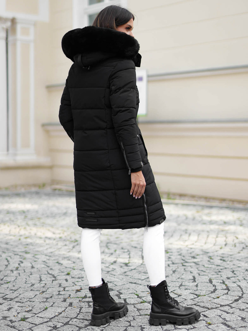 Dámska bunda čierna OZONEE O/W377Z