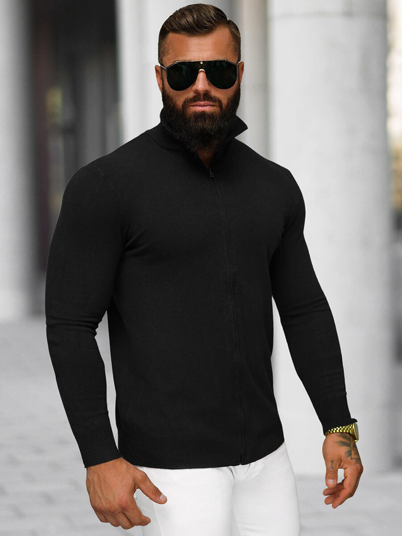 Pánsky Sveter Čierny OZONEE NB/MM6004/4Z