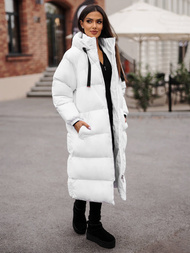 Dámska bunda biela OZONEE JS/5M3163/281Z
