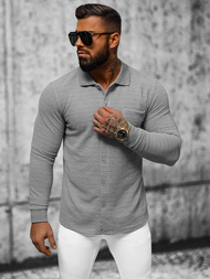 Pánska Mikina Sivé OZONEE O/TB2262