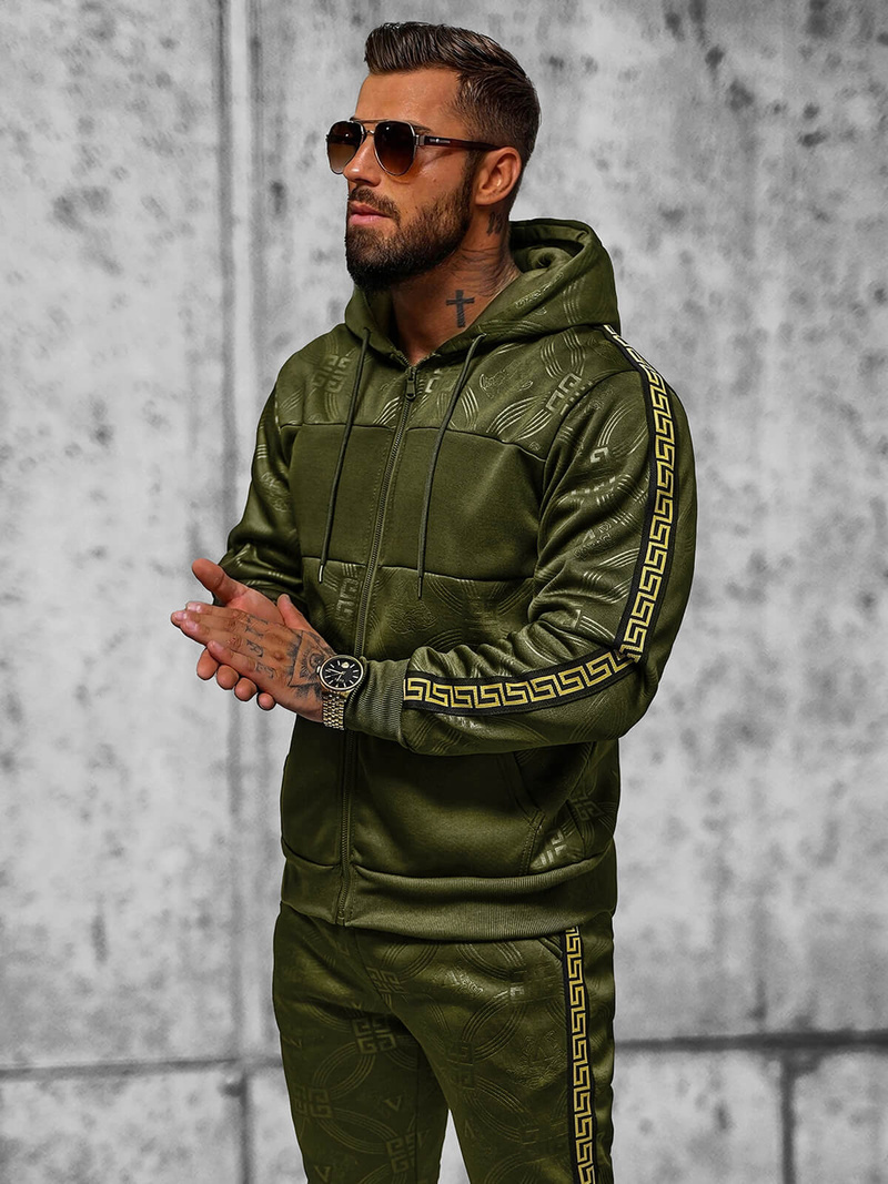 Pánska Tepláková Súprava Zelený OZONEE JS/3C555