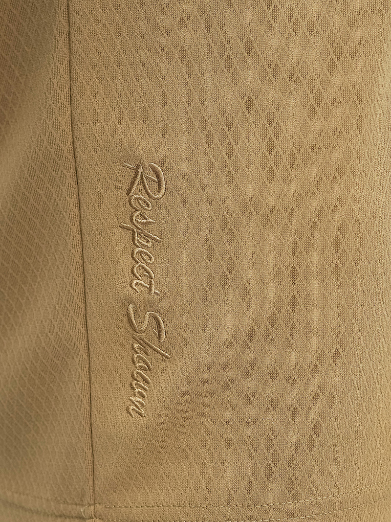 Pánska Polokošeľa Tmavo-Béžové OZONEE O/YN2/575