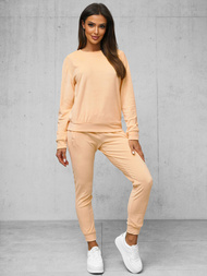 Dámska Velúrová Tepláková Súprava Lososové OZONEE O/8C1173/150Z