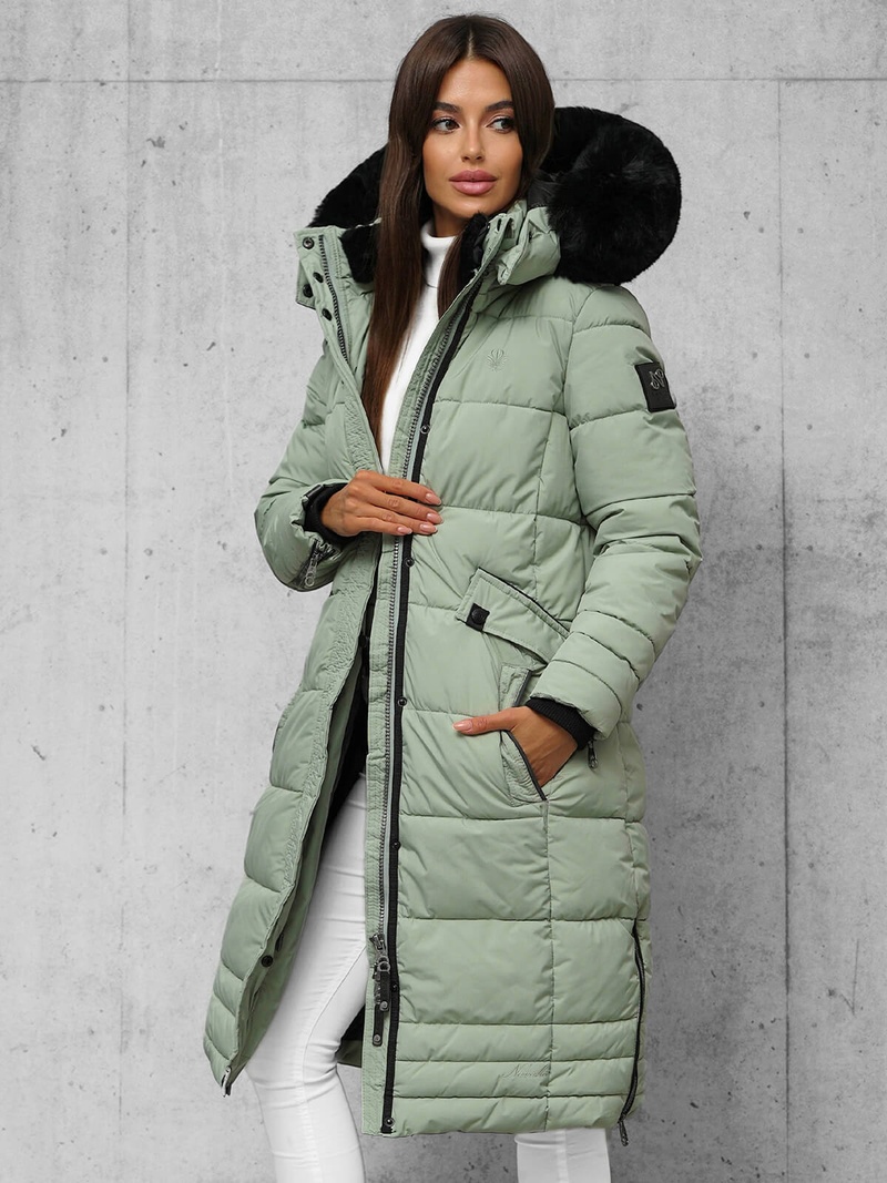 Dámska bunda mentolová OZONEE O/W377