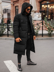 Pánska Zimná Bunda Čierna OZONEE JS/19M1290/392