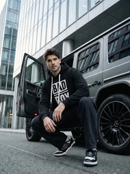 Pánska Mikina Čierna OZONEE JS/65B3909/3Z