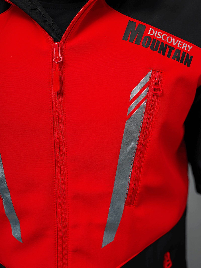 Pánska Softshell Bunda Čierno-Červená OZONEE JS/HH022/1CZ