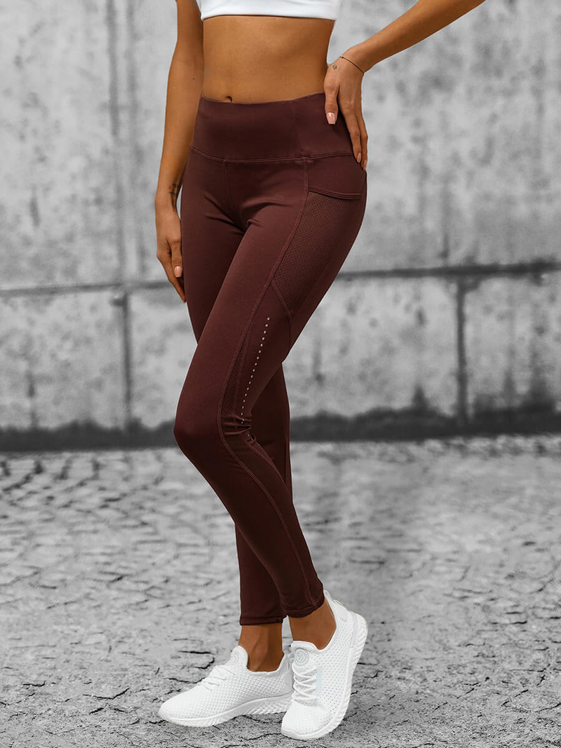 Dámske Legíny Hnedé OZONEE O/YY9282