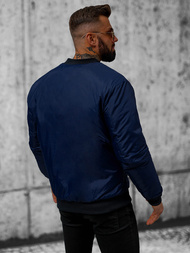 Pánska Bunda Námornícka Modrá OZONEE JS/AK95Z