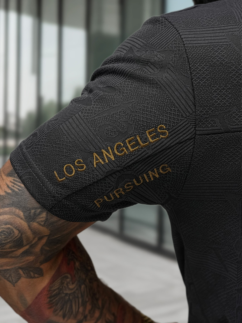 Pánske Tričko Čierne OZONEE O/QQ1568