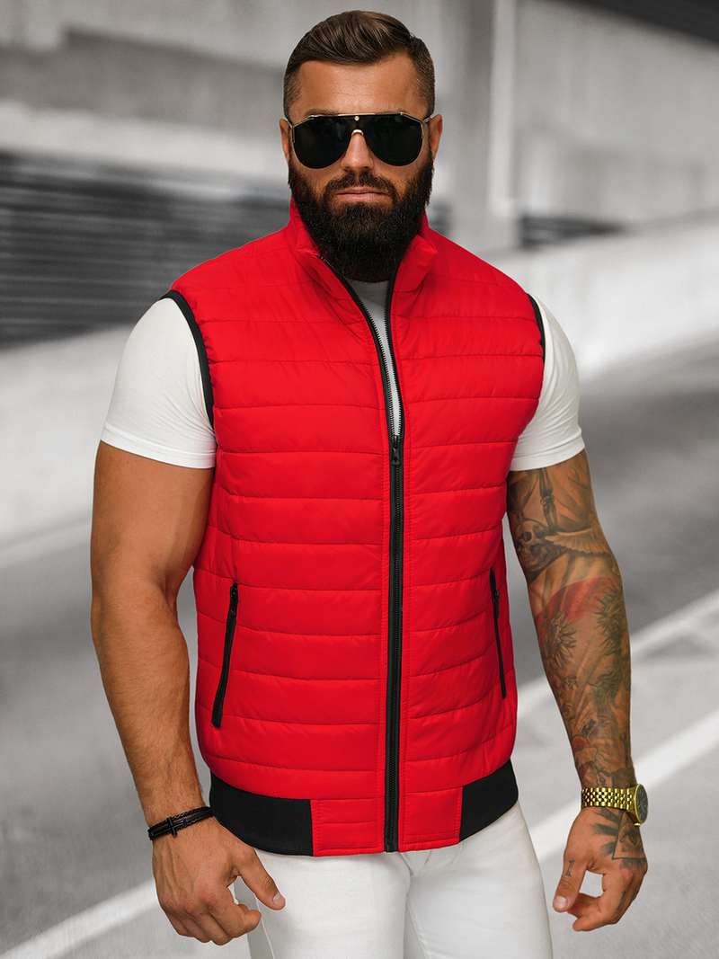 Pánska Vesta Červená OZONEE JS/MY77Z