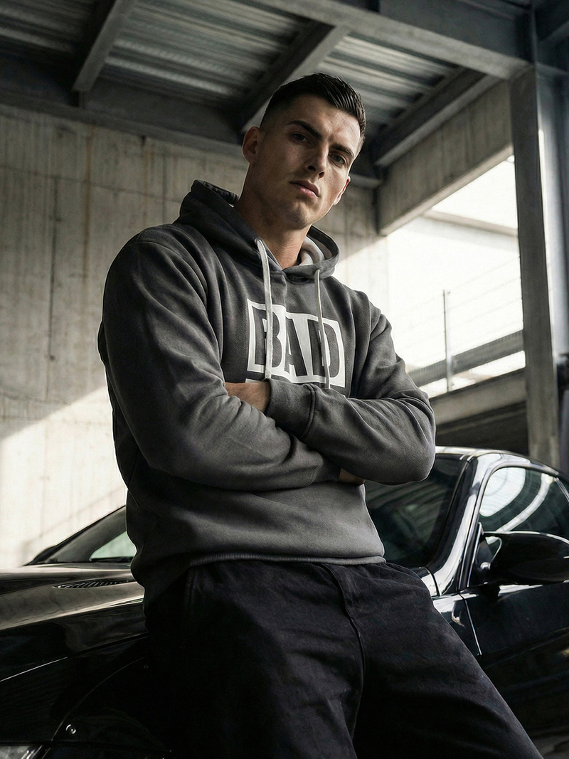 Pánska Mikina Grafitová OZONEE JS/65B3909/5Z