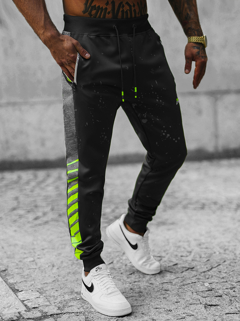 Pánske Tepláky Čierne OZONEE JS/K10232Z