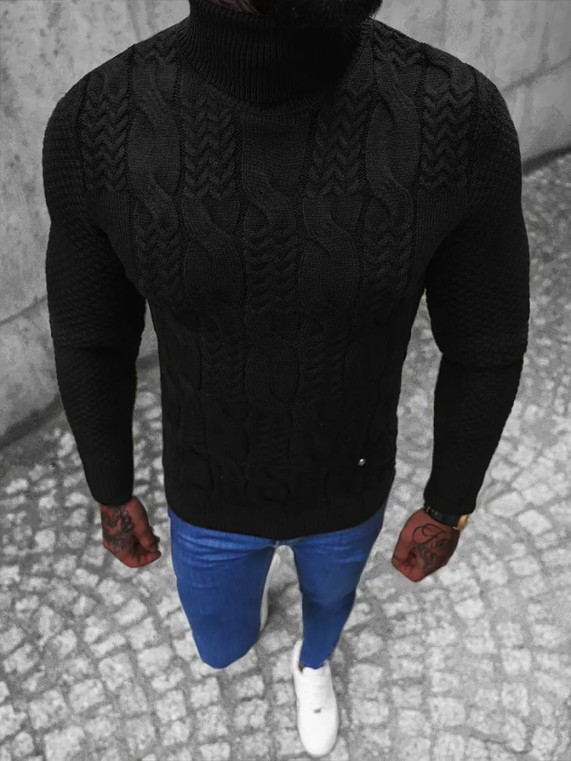 Pánsky Sveter Čierny OZONEE NB/MM6012/4