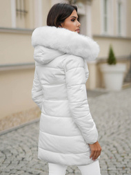 Dámska bunda biela OZONEE JS/16M9099/281Z