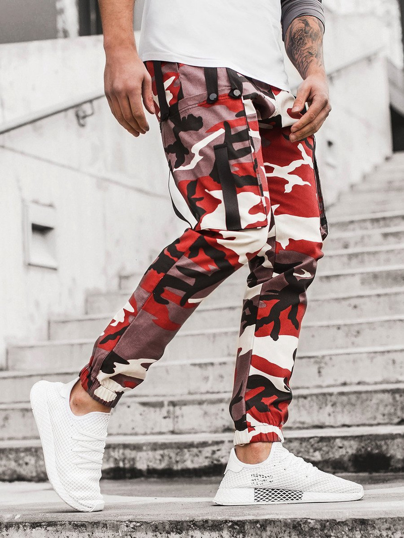 Pánske jogger nohavice nohavice béžový OZONEE O/11102