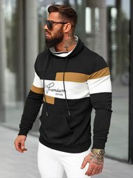 Pánska Mikina Čierna OZONEE O/B7524Z