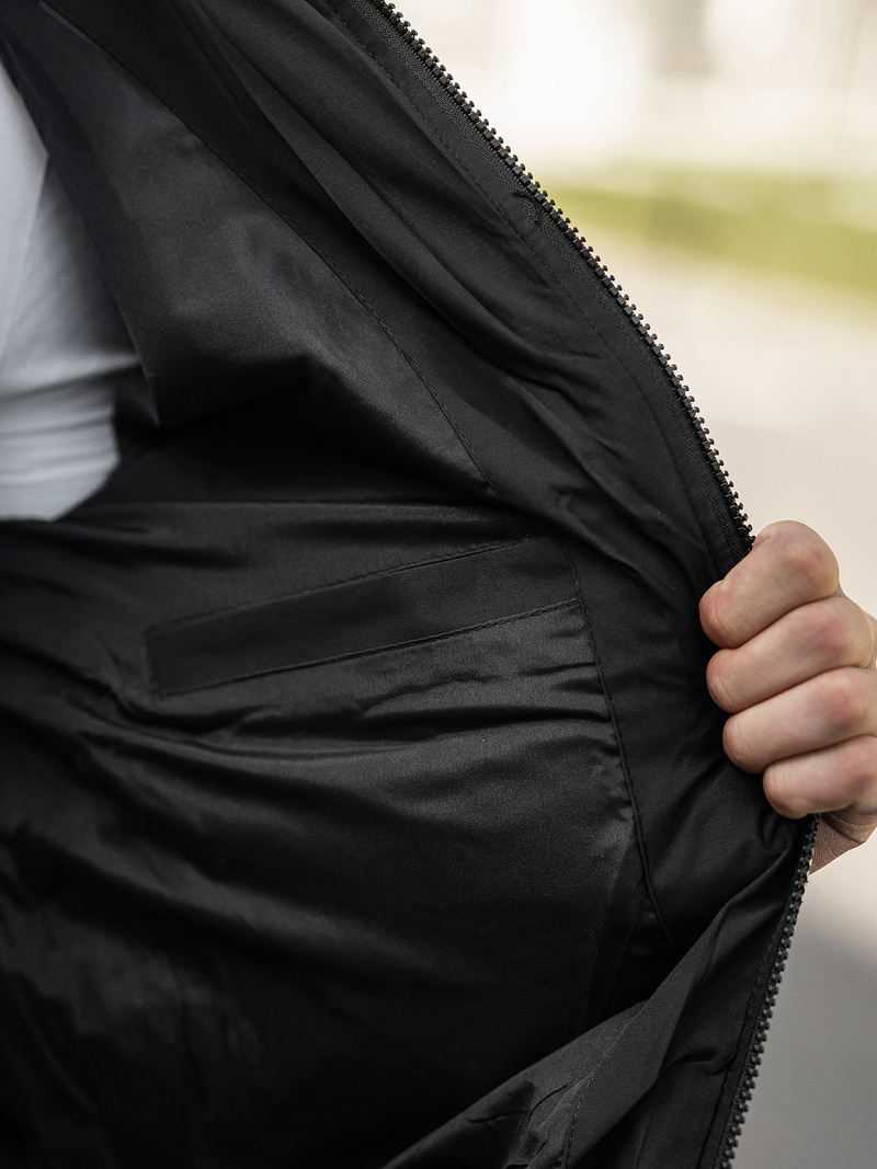 Pánska Bunda Čierna OZONEE JS/31M5003Z