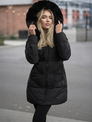 Dámska bunda čierna OZONEE JS/16M9099/392Z