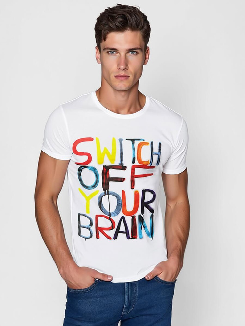 Pánske Tričko Biele OZONEE O/T125/1Z