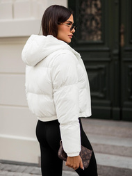 Dámska bunda biela OZONEE JS/5M3260/281