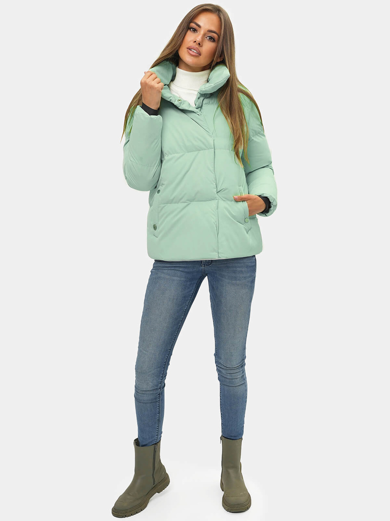 Dámska zimná bunda mentolová OZONEE JS/M23062/236