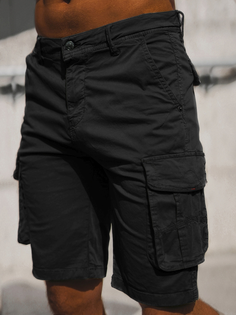 Pánske Chino Kraťasy Čierne OZONEE T/XX160086/1