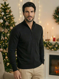 Pánsky Sveter Čierny OZONEE NB/MM6004/4Z