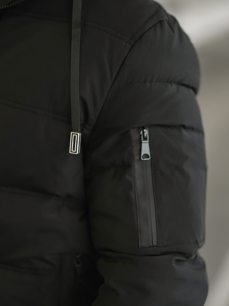 Pánska Bunda Čierna OZONEE JS/31M5003Z