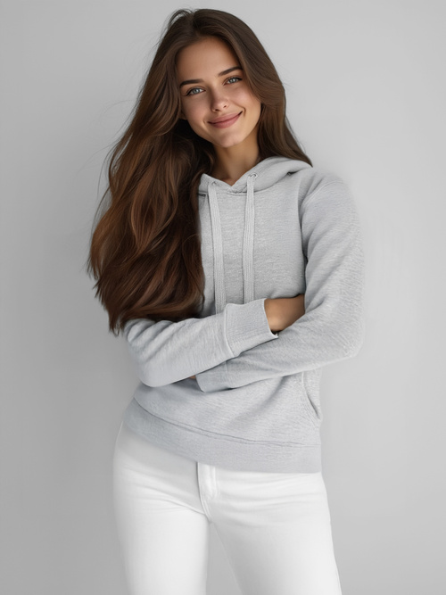 Dámska Mikina Sivá OZONEE JS/W02Z